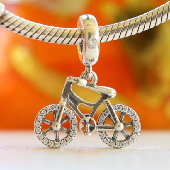 PANDORA Brilliant Bicycle Charm 797858CZ - Picture 2 of 2